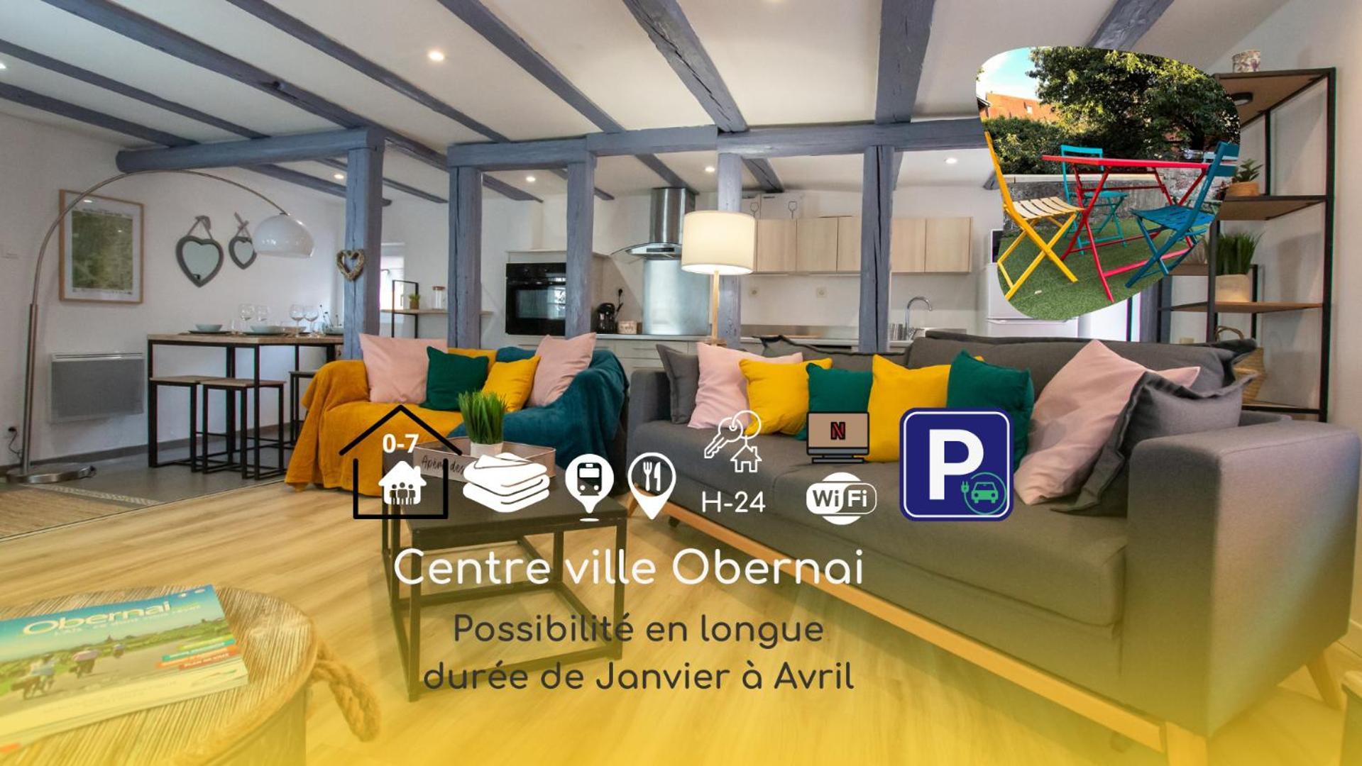 Le Nid Cosy D'Obernai /2Min Centre Ville/Parking Eksteriør billede
